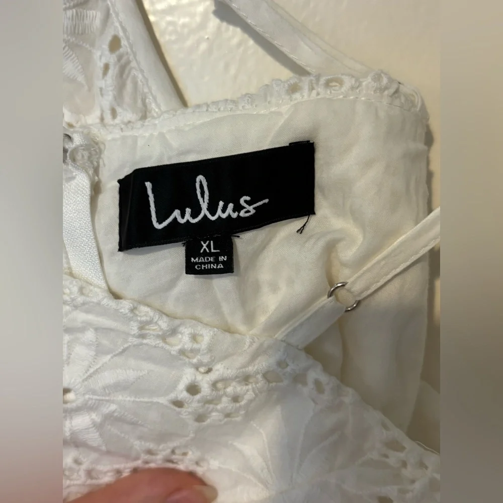 Lulus White Eyelet Ruffle Sundress - Picture 8 of 8